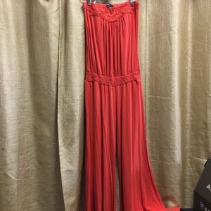 Sky Coral Strapless Jumper